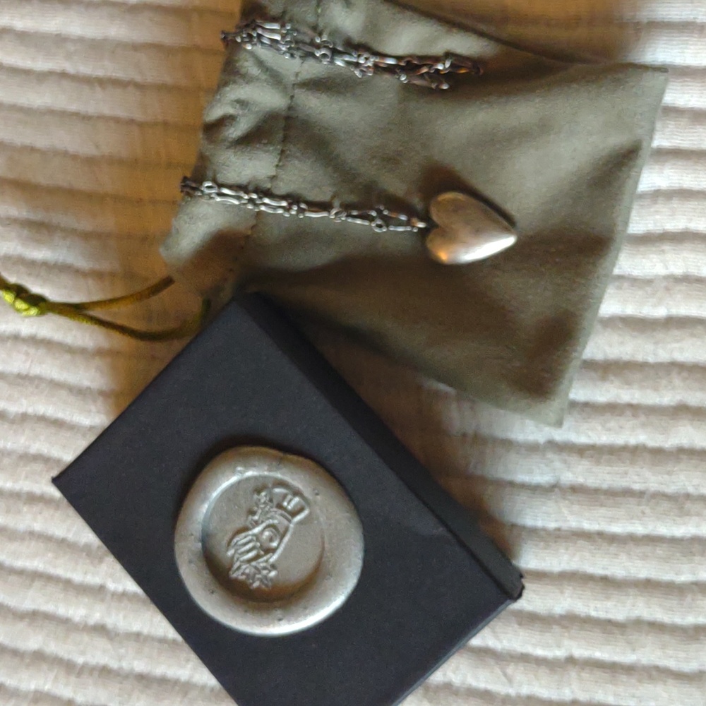 Wyther A Hard Thing To Contain silver heart necklace